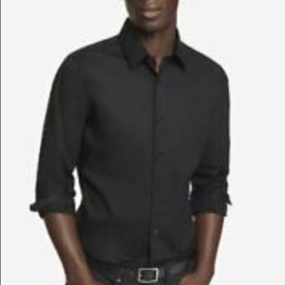 Express Fitted 1MX Dress Shirt - Picture 2 of 5